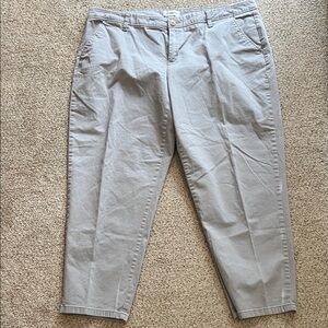 Liz Claiborne Women's Light Gray Chinos